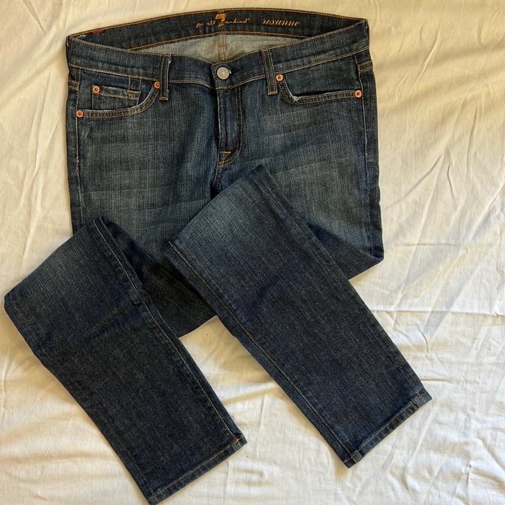 7 for all Mankind straight leg denim jeans size 30